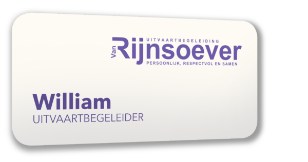 Naambadge € 6,50 p.st./10 ex. Inclusief magneetsluiting. - Afbeelding 2